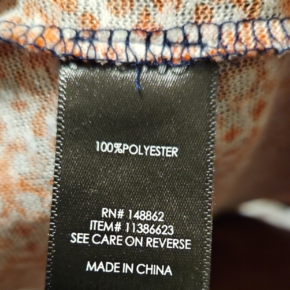 Torrid Blue and Orange Geometric Cardigan - Picture 10 of 10